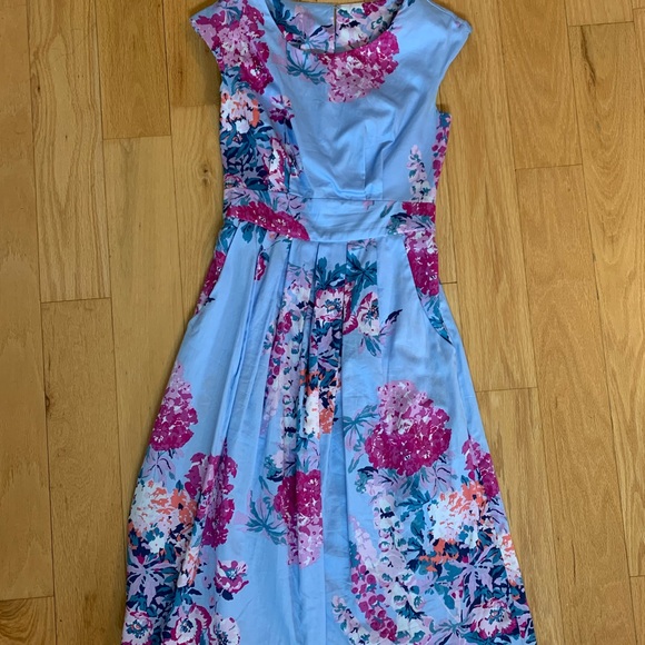 Fit and Flare Floral Dress - Picture 1 of 5